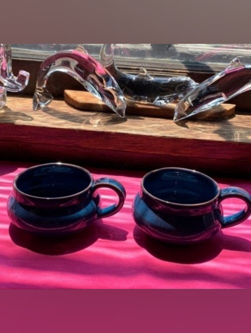 Set of 2 Handcrafted Ceramic Espresso Cups - Picture 2 of 4